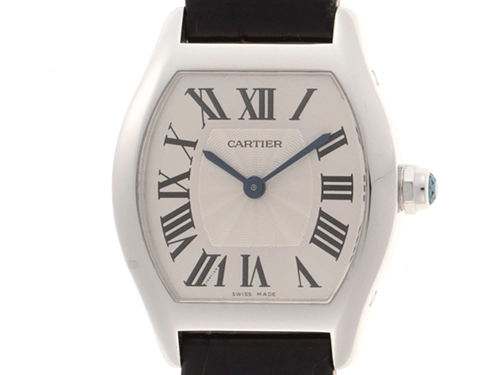 Cartier カルティエ トーチュSM W1556361 シルバーローマ文字盤 WG/革 