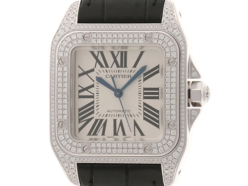 オーバーホール済】 Cartier カルティエ サントス100MM ＷＭ501751 WG