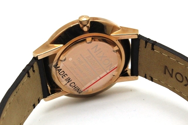 NIXON ニクソン 時計 ポーターレザー35 A1199 2524 クオーツ GP金具 革 白文字盤 50m防水 ユニセックス  2148103074943【200】 の購入なら「質」の大黒屋（公式）