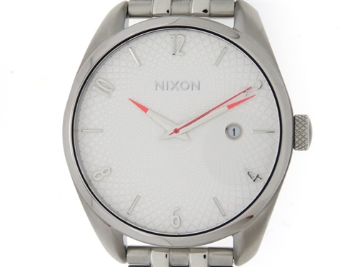 BK0235 良品程度 NIXON ニクソン THE SMALL KENSINGTON シルバー