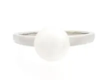 JEWELRY 貴金属･宝石 リング 指輪 パールリング PT900 プラチナ アコヤ真珠 8mm 4.5g 18号 【205】