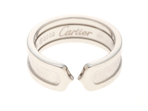 Cartier カルティエ C2リング K18WG ホワイトゴールド 50号 【471】 の ...