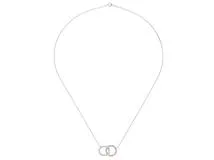 TIFFANY&CO ティファニー ダブルサークルインターロッキングネックレス WG(ホワイトゴールド) ダイヤモンド 2.8g  【436】2148103090004 の購入なら「質」の大黒屋（公式）