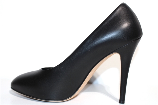 CHANEL シャネル パンプス レディース 38ハーフ ブラック レザー