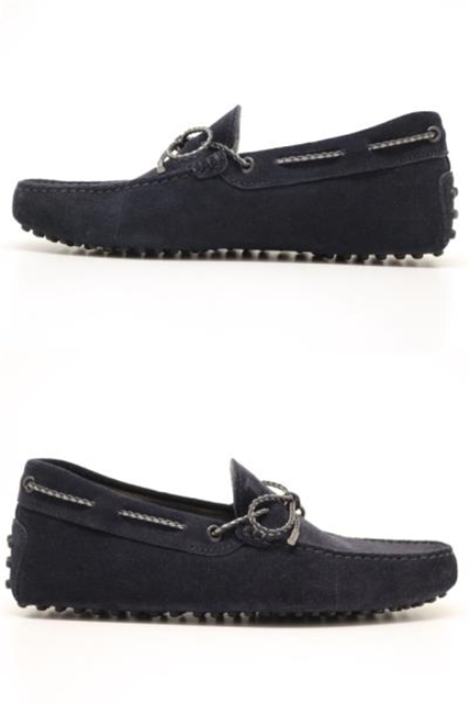【トッズ】ネイビー スエード ドライビングシューズ TOD'S トッズ ドライビングシューズ SIZE6 ネイビー スエード