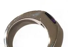 カルティエ　 Cartier　タンク　リング　指環　指輪　アメジスト　宝石　WG　ホワイトゴールド　WG 750【472】HF