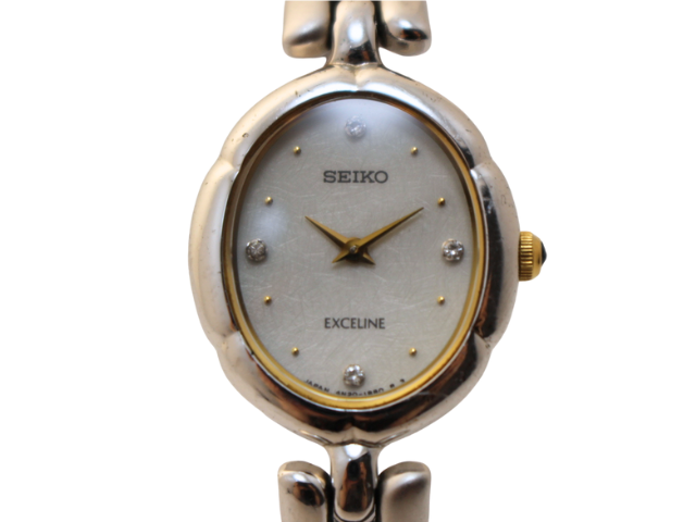SEIKO セイコー 腕時計 エクセリーヌ 4N20-5530 ホワイト/4PD SS