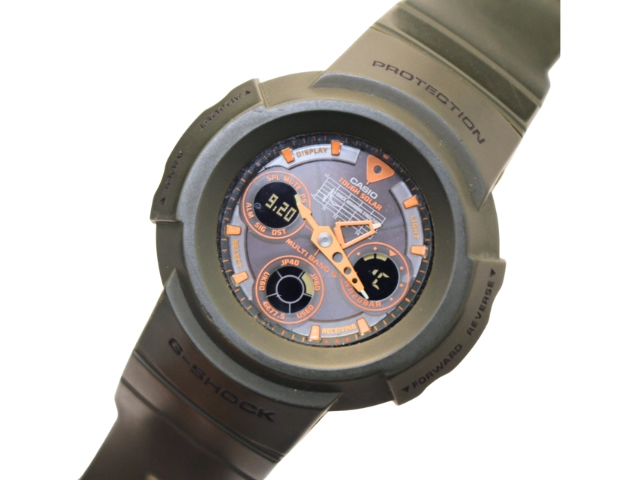 CASIO カシオ 腕時計 G-SHOCK ブラック/オレンジ SS/ラバー AWG-M500KG-3AJF 電波ソーラー メンズ  2148103901935 【200】