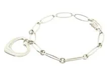 TIFFANY&CO ティファニー オープンハート ブレスレット SV シルバー