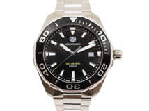 TAG HEUER　タグホイヤー　腕時計　アクアレーサー   WAY101A.BA0746　クォーツ　ブラック文字盤　ステンレススチール　メンズ　2147100573817【中古】【200】【大黒屋】