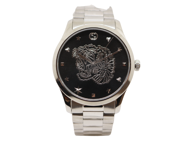 GUCCI ステンレススチール ブラックダイヤル 時計 GUCCI - グッチ GUCCI 時計 腕時計 時計 ステンレススチール