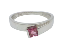 JEWELRY　ジュエリー　指輪　リング　K18WG　ホワイトゴールド　ピンクトルマリン　7号　2147400256069　【200】