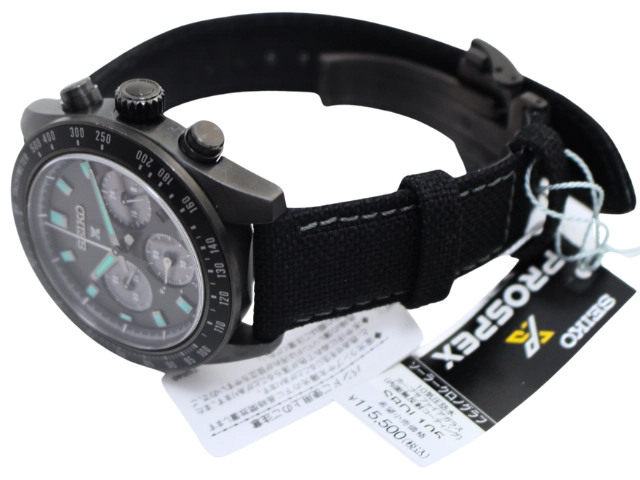 SEIKO セイコー 腕時計 プロスペックス スピードタイマー クロノグラフ SS/ナイロン ブラック/ブルー SBDL105 電波ソーラー メンズ 2143200635295 【200】