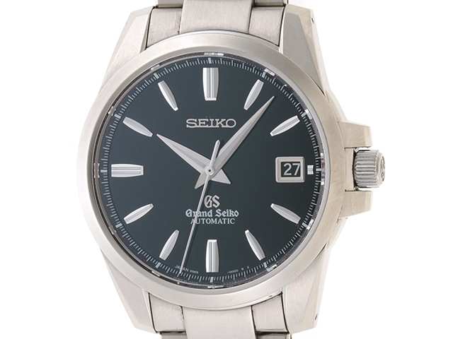 SEIKO セイコー 時計 グランドセイコー メカニカル SBGR057/9S65-00C0 自動巻き ステンレス 黒文字盤 100m防水 男性用  【432】 の購入なら「質」の大黒屋（公式）