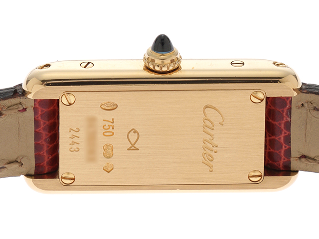 Cartier カルティエ 時計 タンクアロンジェ W1529956 クオーツ YG 革