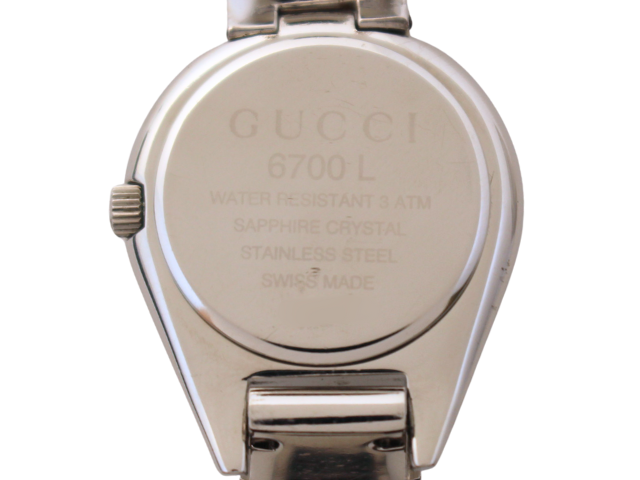 GUCCI グッチ 腕時計 6700L ブラック SS クォーツ レディース