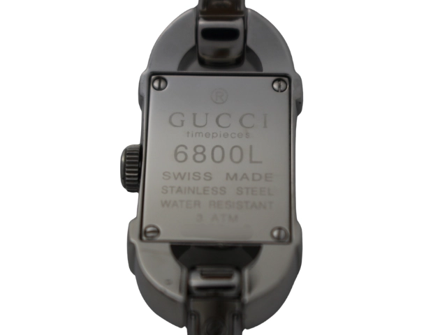 GUCCI グッチ 腕時計 6800L SS/革 シルバー クォーツ レディース 2148103885273 【200】