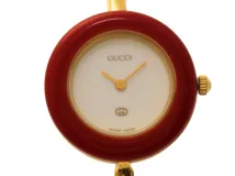 GUCCI グッチ 腕時計 チェンジベゼル ホワイト GP 11/12