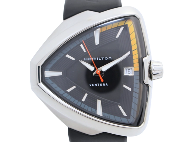 HAMILTON ハミルトン 腕時計 ベンチュラ SS/ラバー ブラック