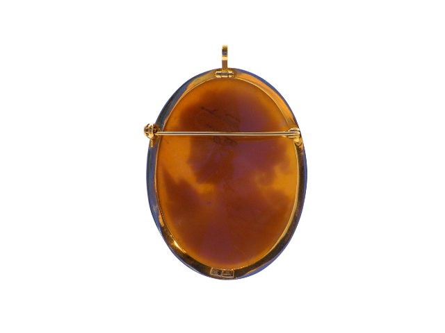 JEWELRY ジュエリー カメオ ブローチ ペンダントトップ K18 9.0g 【200