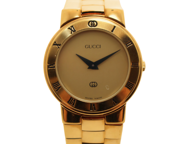 GUCCI グッチ レディース腕時計 クォーツ 3300L ゴールドメッキ