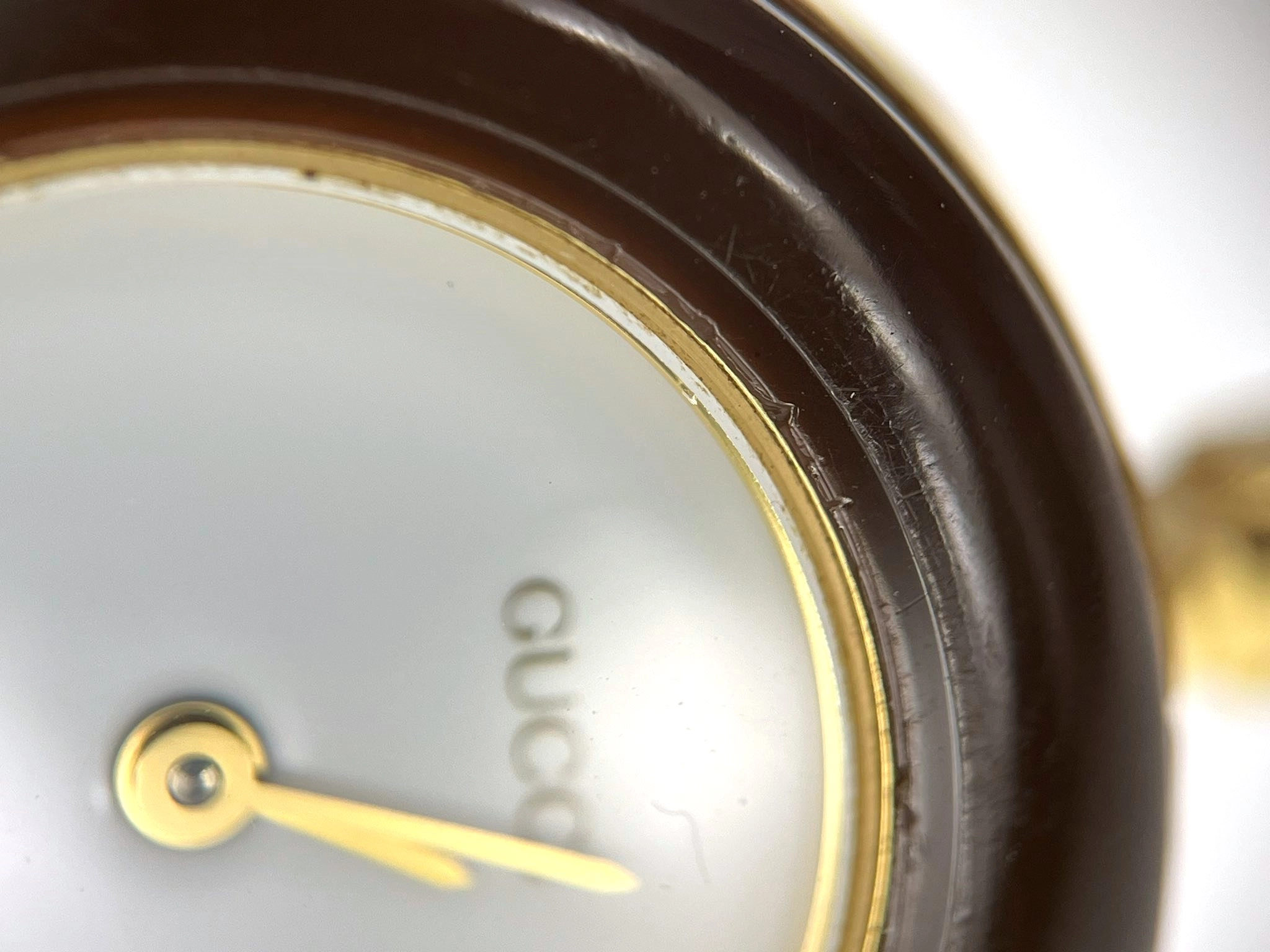 GUCCI グッチ 腕時計 チェンジベゼルウォッチ 11/12.2 GP ホワイト文字盤 クォーツ【472】TS