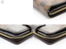 LOUIS VUITTON　ルイヴィトン　財布　コンパクト・ジップ　ダミエ　N61668　2148103692727　【200】