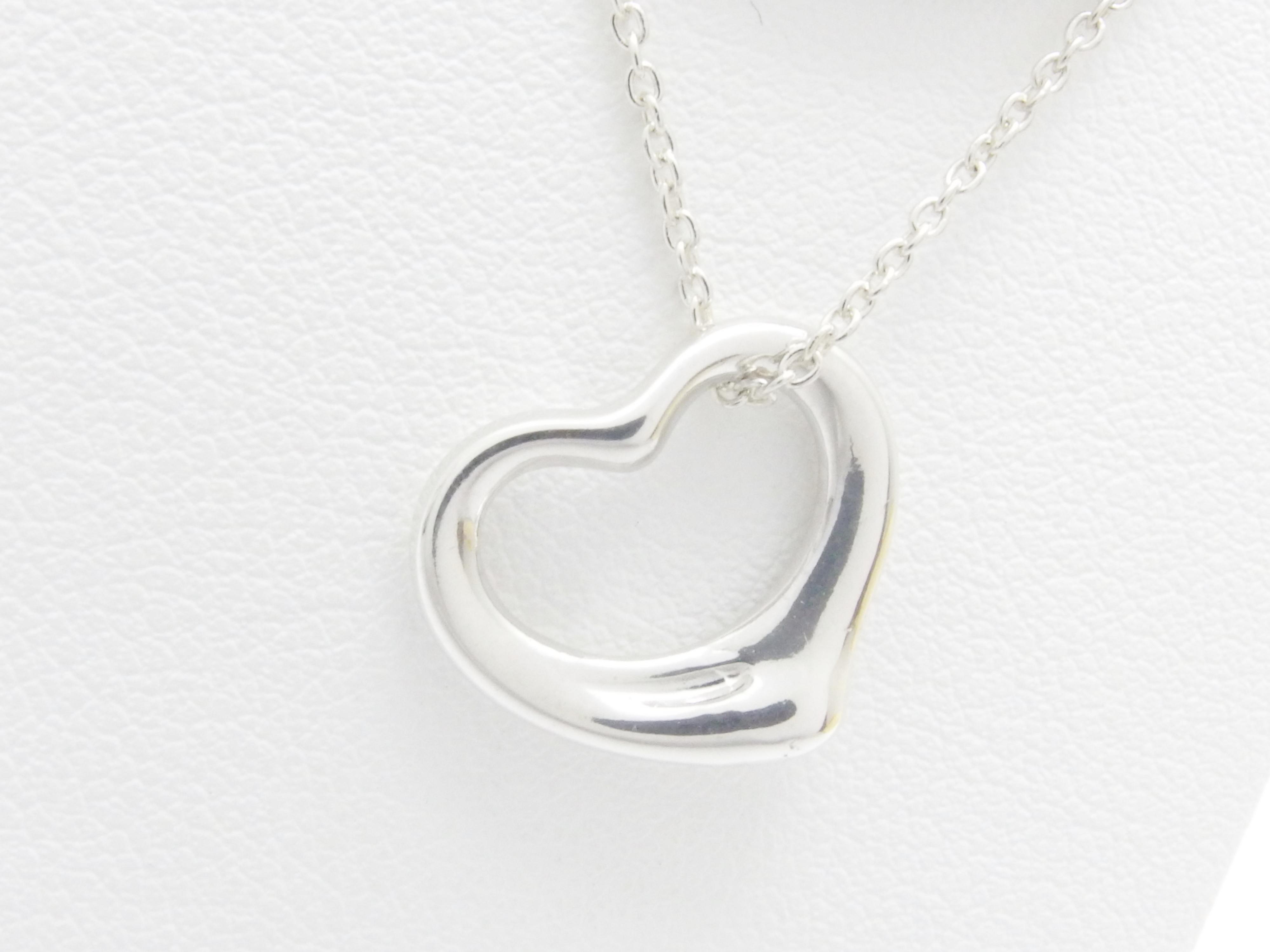 TIFFANY&CO ティファニー ネックレス オープンハート シルバー