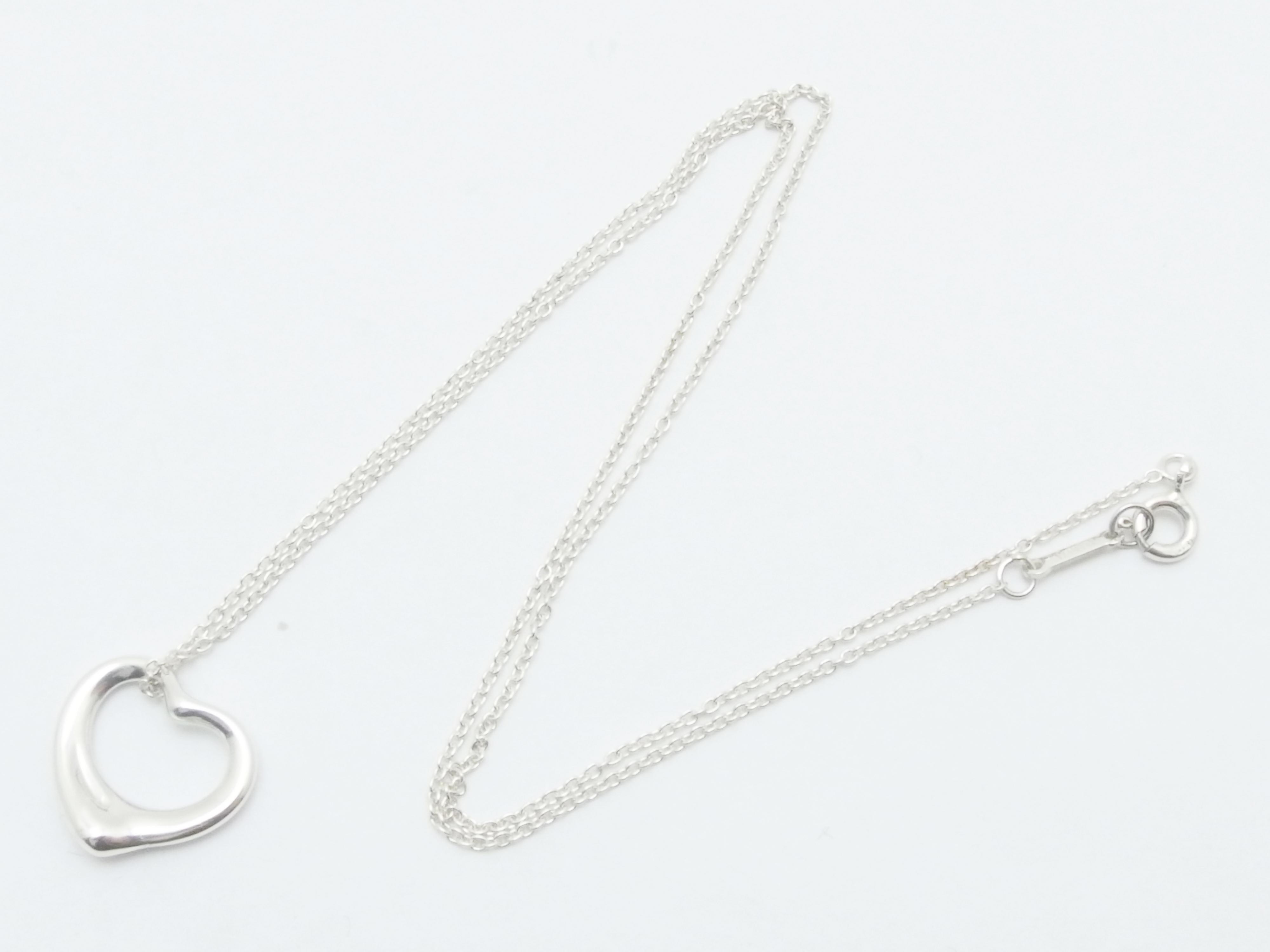 TIFFANY&CO ティファニー ネックレス オープンハート シルバー TIFFANY&CO ティファニー ネックレス オープンハート シルバー