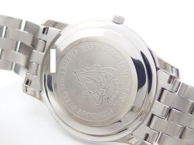 GUCCI グッチ 腕時計 メンズ クオーツ SS シルバー文字盤 5500M 【435