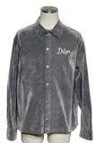 Dior ディオール シャツ メンズ46 グレー 033D490G300X コットン/ポリウレタン/レーヨン 【200】