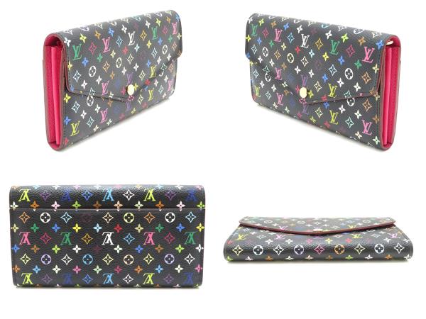 LOUIS VUITTON ポルトフォイユ・サラ マルチカラー ノワール