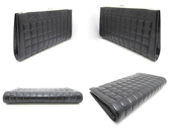 CHANEL シャネル ココマーク キルティング ベスト チョコバー 38 シャネル チョコバー ラインストーンココマーククラッチ 黒×SV