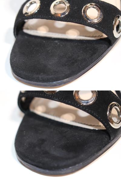 PRADA プラダ サンダル レディース36 約23cm ブラック スエード