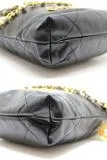 CHANEL シャネル CHANEL22 シャネル22 ミニ ブラック GP ゴールド金具 カーフ ヴィンテージ加工 2120000324758【200】