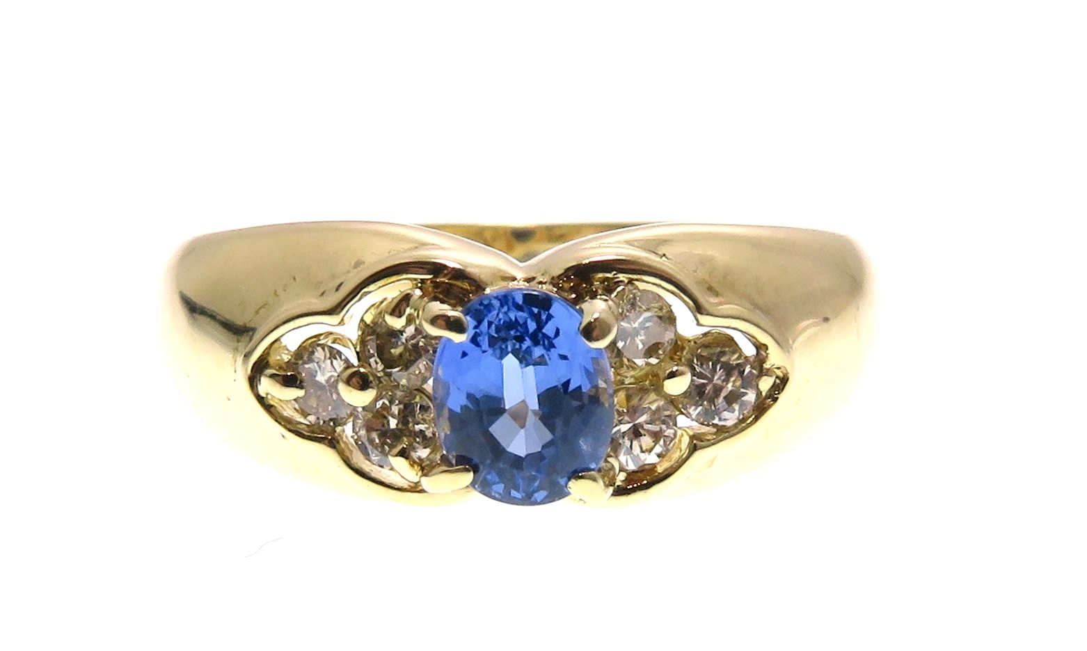 Jewelry 指輪 リング K18/サファイヤ0.40ct/ダイヤモンド0.19ct 3.3g