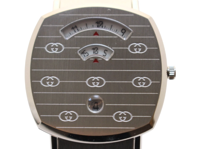 GUCCI グッチ 腕時計 グリップウォッチ ホワイト SS 157.3/YA157410  