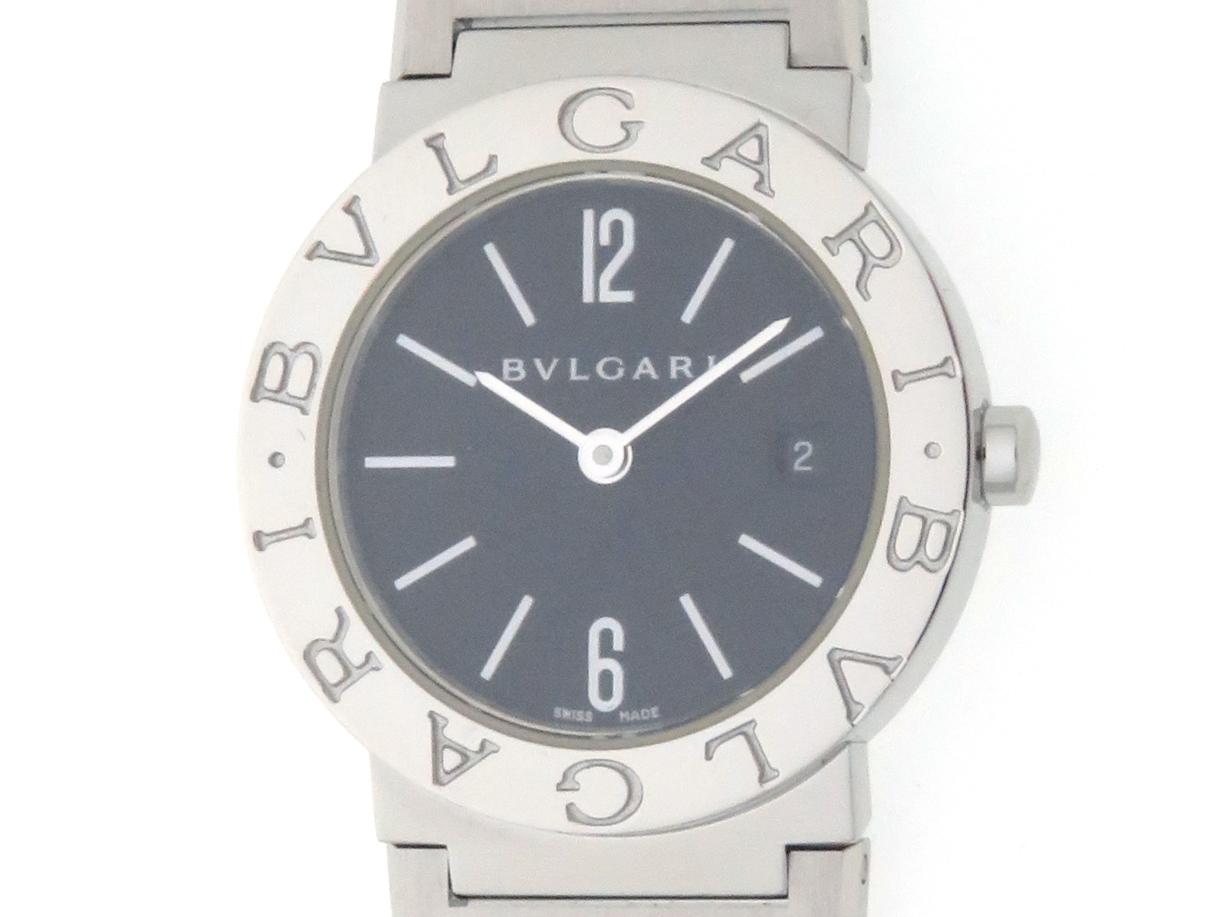 BVLGARI ブルガリ レディース腕時計 デイト  BB26SSD文字盤ブラック