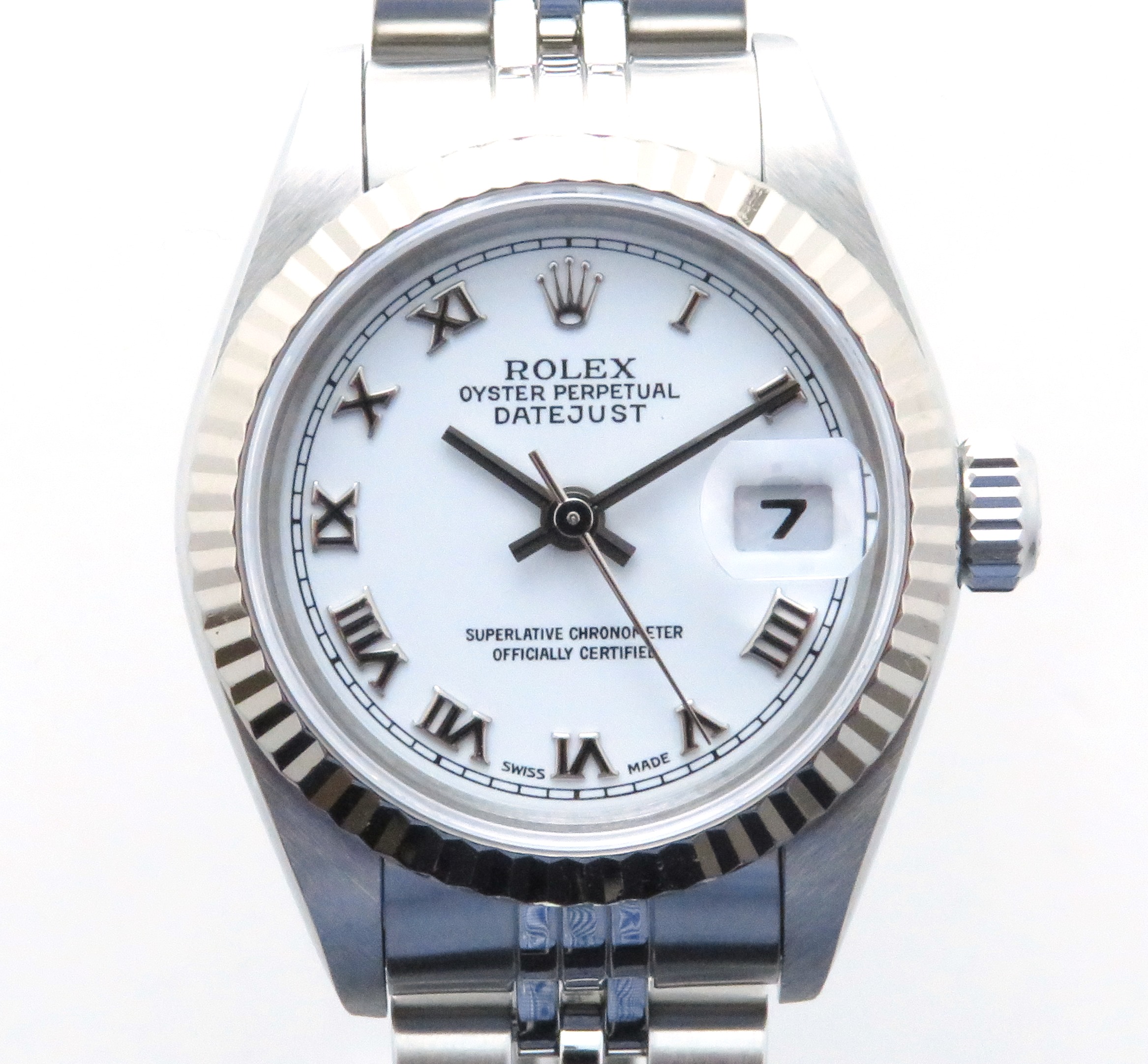 ロレックス ROLEX デイトジャスト P番 79174 シルバー SS/WG レディース 腕時計