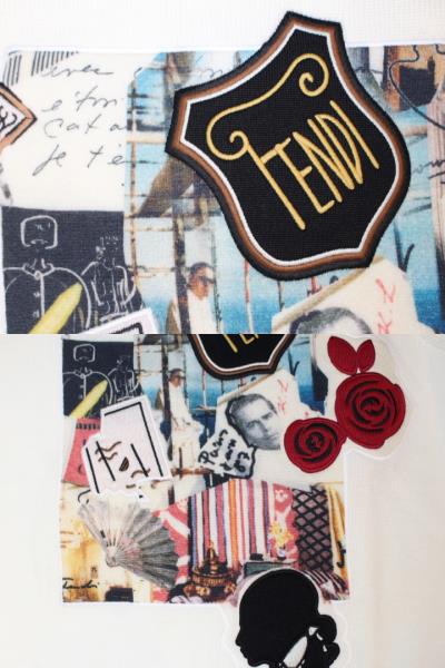 FENDI フェンディ トップス セーター メンズ46 ホワイト ウール