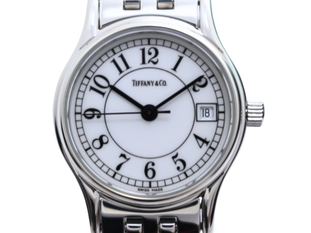 TIFFANY&CO ティファニー 腕時計 クラシック SS ホワイト クォーツ  