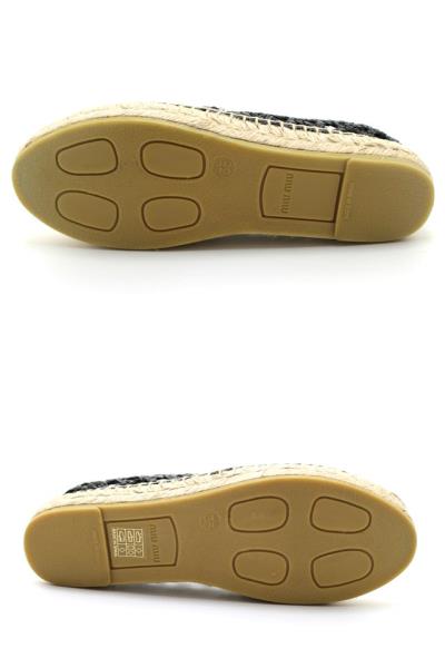 miu miu ミュウミュウ 靴 エスパドリーユ レディース35(約22.0cm 