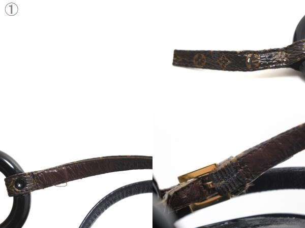 LOUIS VUITTON ルイ・ヴィトン 靴 ヴェデット・ライン サンダル レディース36ハーフ ブラック モノグラム/パテント (2147100407150) 【200】