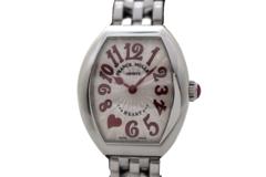 FRANK MULLER フランクミュラー ハートトゥハート レディース トレゾ  5002SQZC7HJRED シルバー ステンレススチール クォーツ