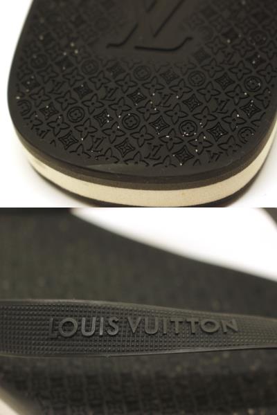 LOUIS VUITTON ルイヴィトン ビーチサンダル メンズ9 ブラック