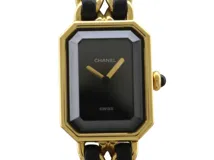 CHANEL シャネル　プルミエール M　H0001　腕時計 シャネル プルミエール M H0001 ブラック レディース 時計 【中古