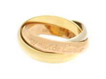 Cartier　カルティエ　トリニティリング　指輪　750YG/WG/PG　ゴールド　3カラー　50号　7.2g　旧型（2146000434433）【200】