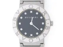 BVLGARI ブルガリ 時計 ブルガリブルガリ BB26SSD ブラック文字盤 12P