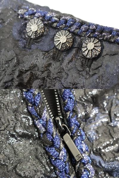 CHANEL シャネル 衣類 コート レディース34 ブラック/ネイビー アセテート/シルク P54623V38296 (2148103614200)【200】