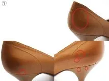 Salvatore Ferragamo フェラガモ 靴 ガンチーニパンプス レディース6(約23.5cm) ブラウン カーフ (2147100545180) 【200】